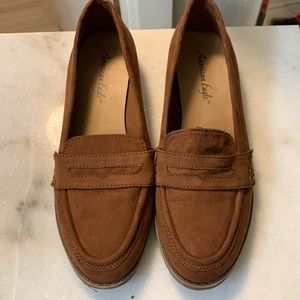 American Eagle Brown Suede Loafers